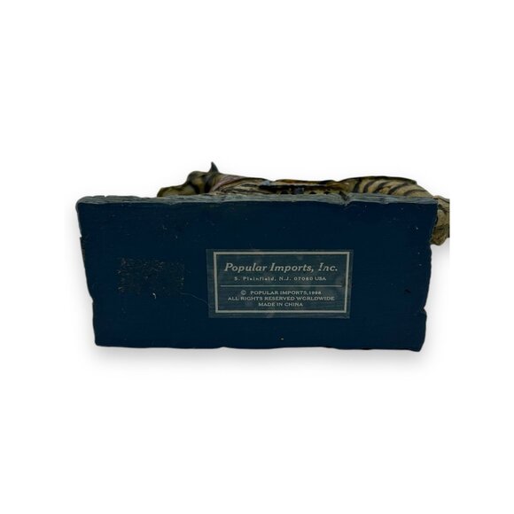 Vintage Zebra Figurine Horse Statue 5” Handcrafted Resin Home Decor Collectible - Picture 6 of 8